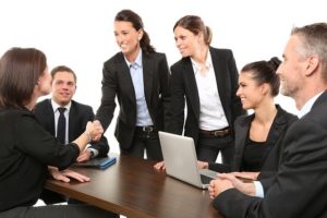 happy business person
